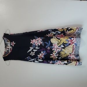 Emery Rose sleeveless tropical dress